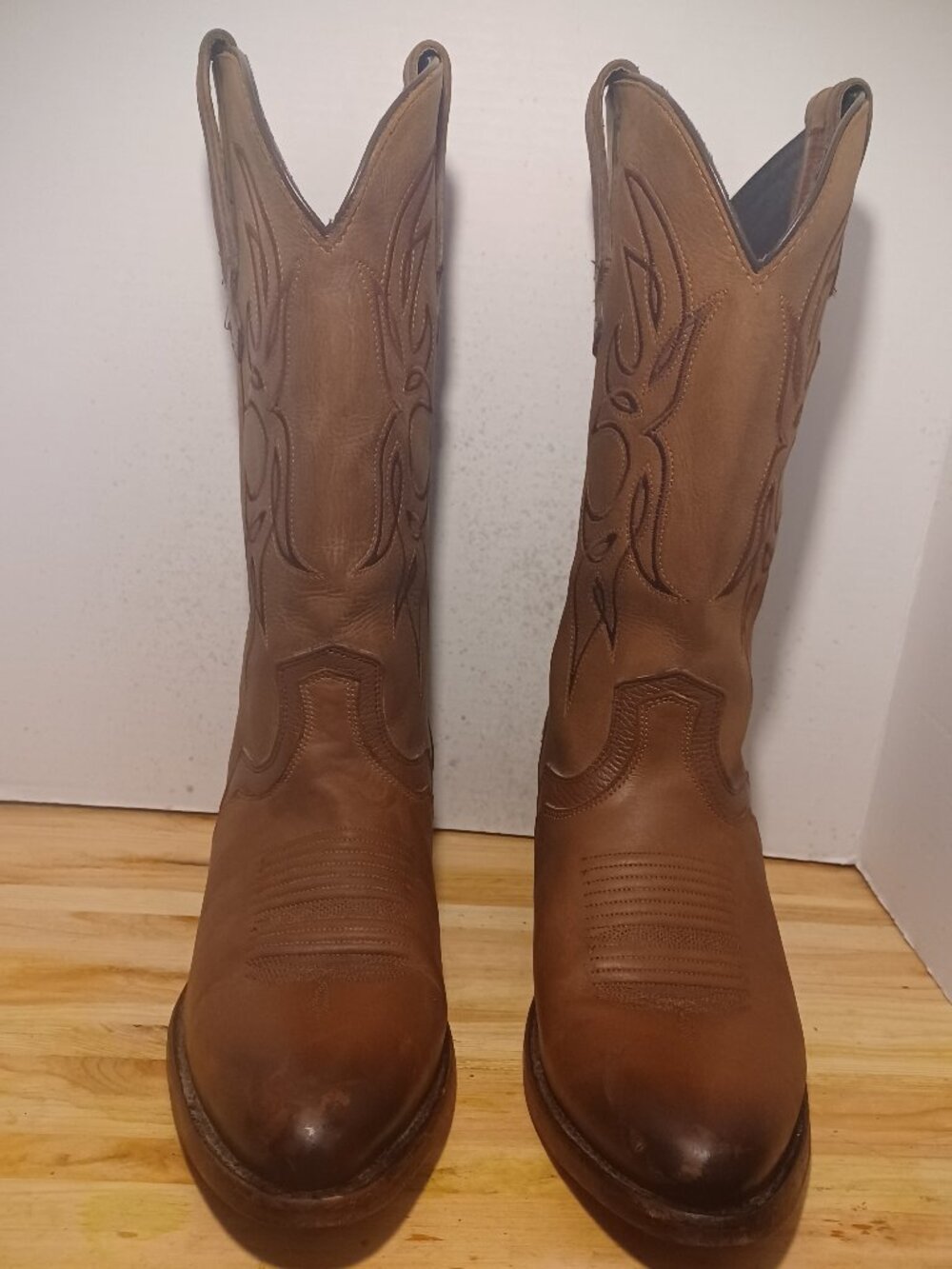 JB Dillon JBC114 Mens Western Leather Cowboy Boots Size 10 1/2